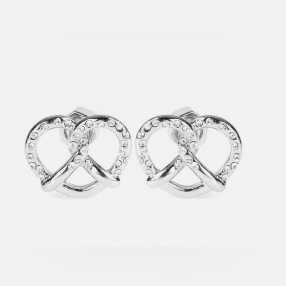 Marc By Marc Jacobs Silver Pretzel Stud Earrings - Picture 3 of 3